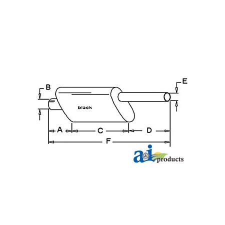 A & I Products Muffler 31" x10" x5" A-70237811